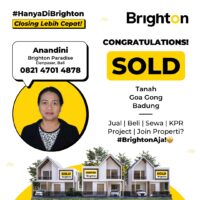Congratulations Sold Tanah Goa Gong Badung