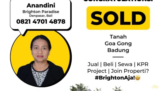 Congratulations Sold Tanah Goa Gong Badung