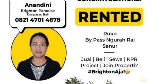 Congratulations Rented Ruko Bypass Ngurah Rai Sanur