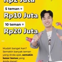Semakin Banyak Teman Yang Anda Ajak, Semakin Besar Bonus Yang Anda Dapat