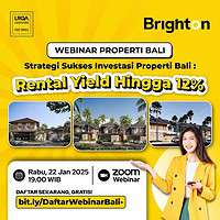 Webinar Properti Bali Strategi Sukses Investasi Properti Bali: Rental Yield Hingga 12%