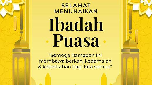 Selamat Datang Bulan Suci Ramadan