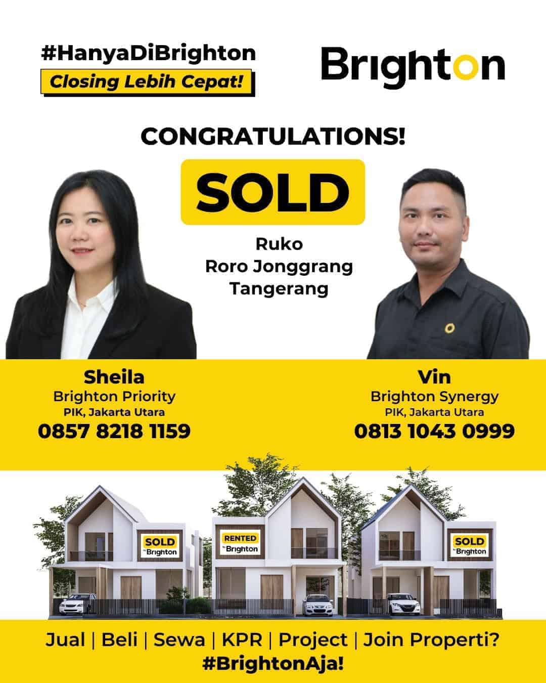 Congratulations Bu Sheila & Pak Vin! Sold Ruko Roro Jonggrang Tangerang Congratulations Bu Sheila & Pak Vin! Sold Ruko Roro Jonggrang Tangerang