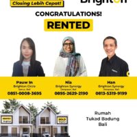 Congratulations Rented Bu Nia Rumah Tukad Badung Renon Bali