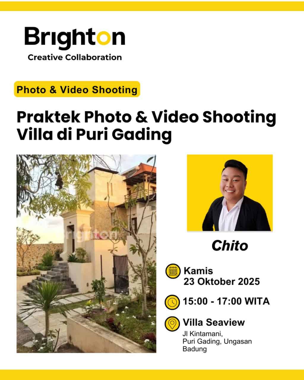 BCC Praktek Photo & Video Shooting Villa Seaview Puri Gading Jimbaran Bali BCC Praktek Photo & Video Shooting Villa Seaview Puri Gading Jimbaran Bali