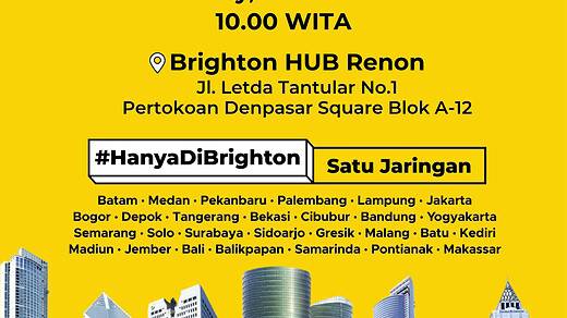 Opening Brighton Hub Renon Rabu 8 Oktober 2025