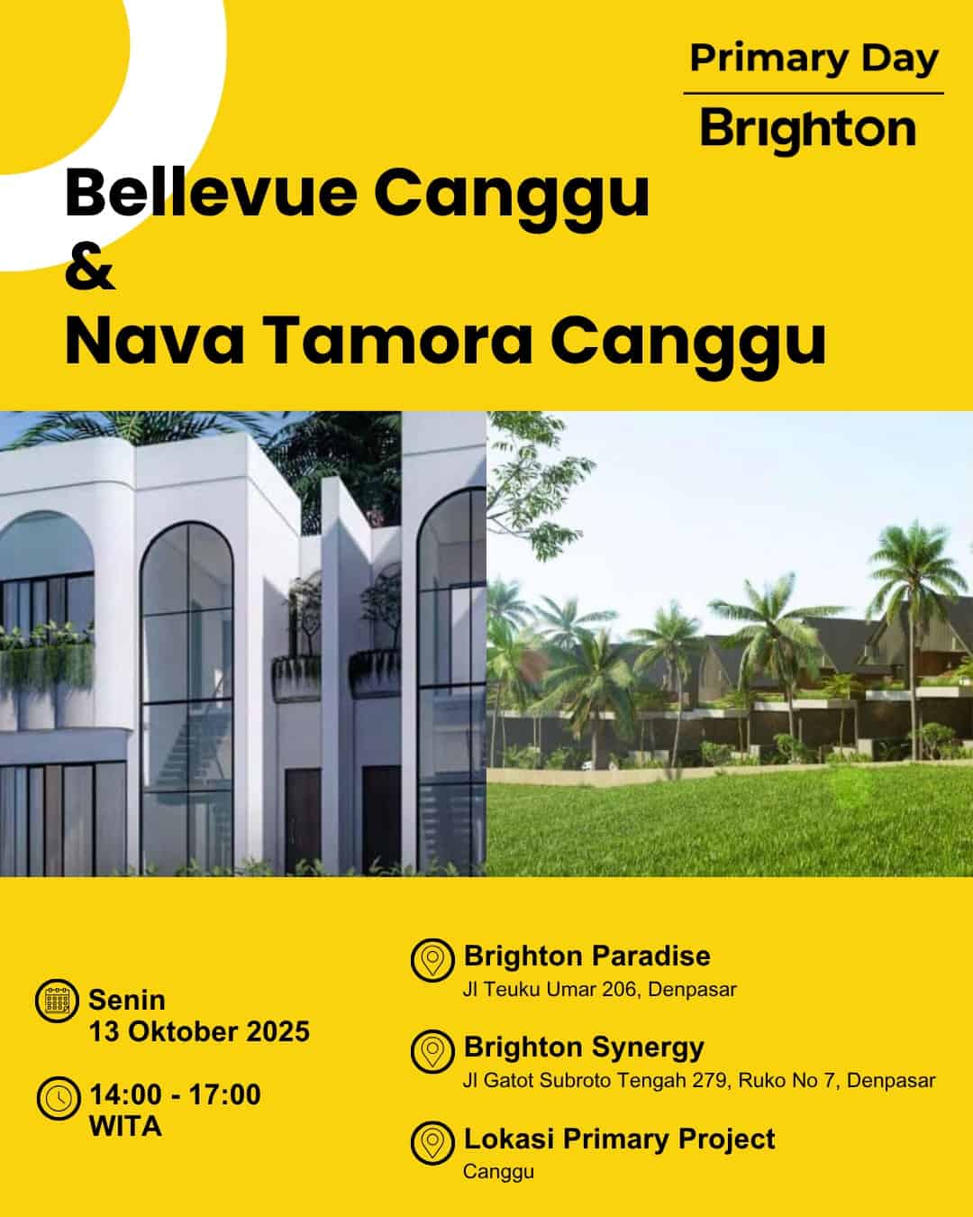 Site Survey Primary Day : Bellevue Canggu & Nava Tamora Canggu Site Survey Primary Day : Bellevue Canggu & Nava Tamora Canggu