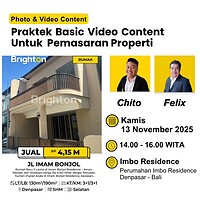 Brighton Creative Collaboration : Praktek Basic Video Content untuk Pemasaran Properti