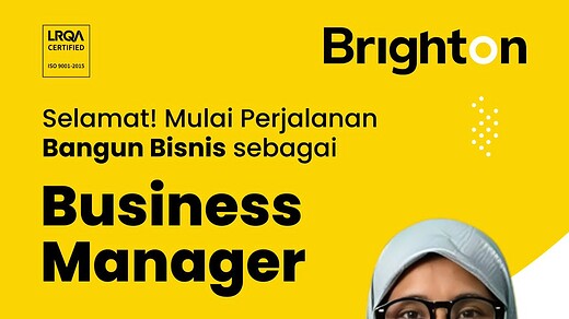 Selamat Bu Nia Memulai Perjapanan Bangun Bisnis Sebagai Business Manager di Brighton