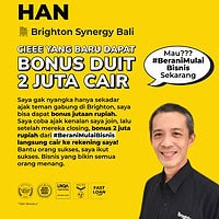 Selamat Kepada Pak Han Brighton Synergy Bali Bonus Duit 2 Juta Cair