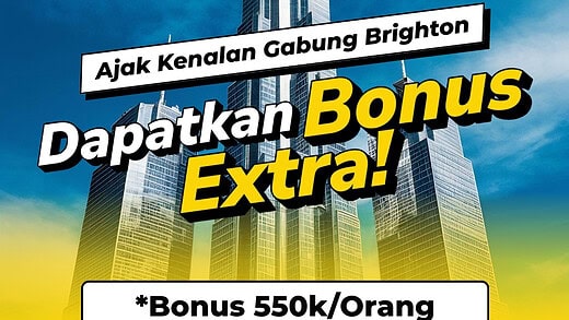 Ajak Kenalan Gabung Brighton, Dapatkan Bonus Ekstra