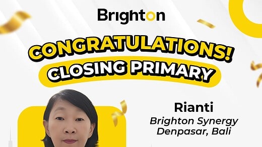 Selamat Kepada Rianti Brighton Synergy Denpasar Bali Atas Closing Primary Vasana Tabanan