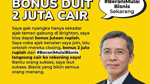 Selamat Bonus Duit 2 Juta Cair