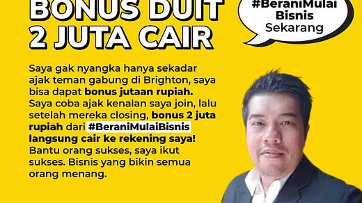 Selamat Kepada Felix Wempy Bonus Duit 2 Juta Cair