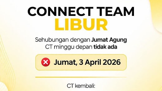 Connect Team Libur Jumat Agung 3 April 2026