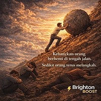 Kebanyakan Orang Berhenti Di Tengah Jalan, Sedikit Orang Terus Melangkah