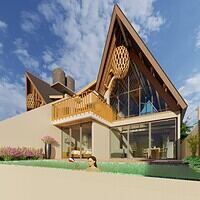 Leasehold 25 Tahun Villa Baru Full Furnished Dekat Pantai Kelecung View Sawah Laut Tabanan