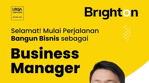 Selamat Pak Sugi Lolos Menjadi Business Manager
