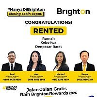 Congratulations Pak Sugi, Bu Ayu, Bu Mariani & Pak Kenny Rented Rumah Kebo Iwa Denpasar