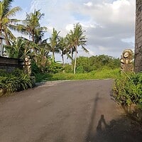 Jual Tanah 418m2 View Sungai Bypass Ida Bagus Mantra Saba Gianyar