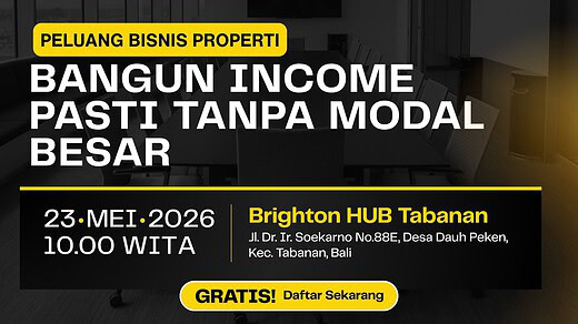 Bright Day Tabanan : Bangun Income Pasti Tanpa Modal Besar