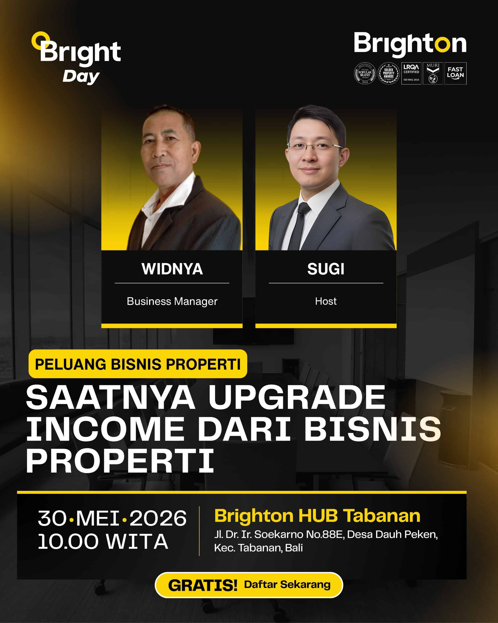 Bright Day Tabanan : Saatnya Upgrade Income Dari Bisnis Properti Bright Day Tabanan : Saatnya Upgrade Income Dari Bisnis Properti