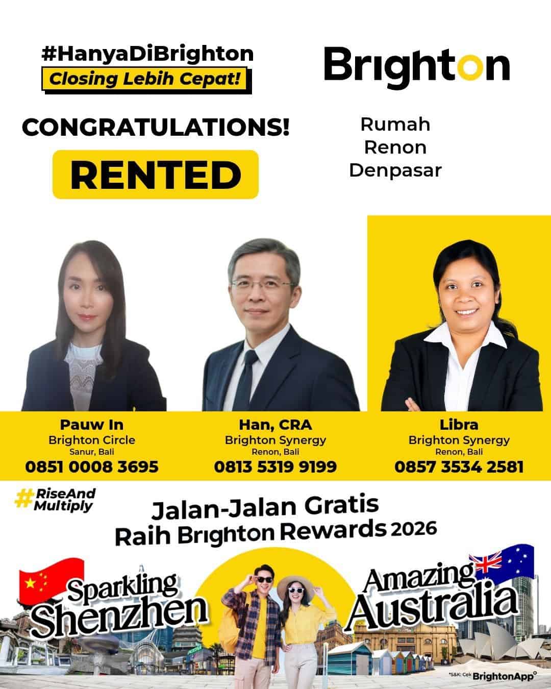 Congratulations Bu Pauw In, Pak Han & Bu Libra Rented Rumah Renon Denpasar Congratulations Bu Pauw In, Pak Han & Bu Libra Rented Rumah Renon Denpasar